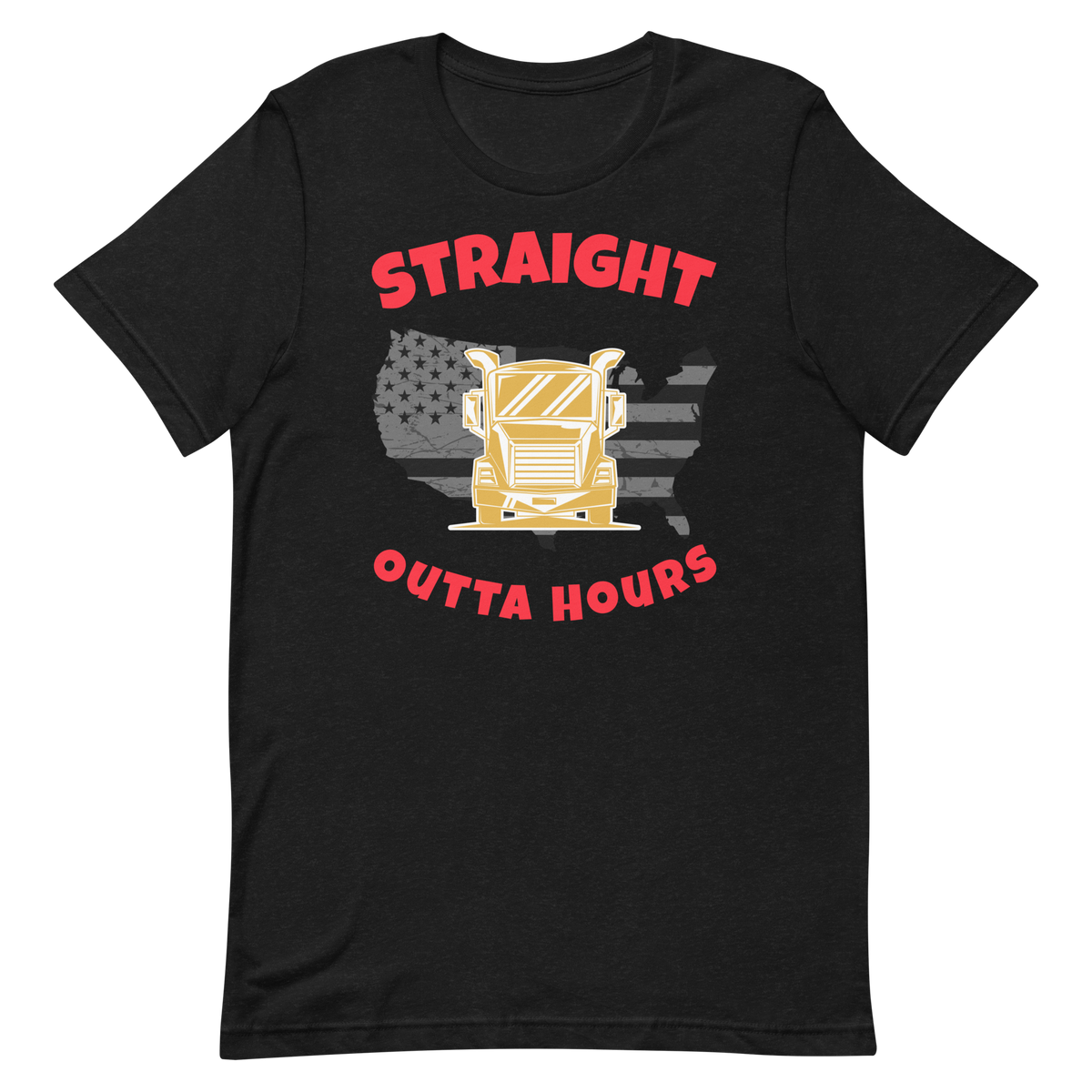 Trucker, Straight Outta Hours GR, Industry Clothing, Unisex t-shirt