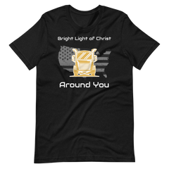 Trucker, Bright Light of Christ Around You GW, Industry Clothing, Unisex t-shirt