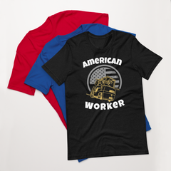 Forklift, American Forking Worker, Industry Clothing, Unisex t-shirt