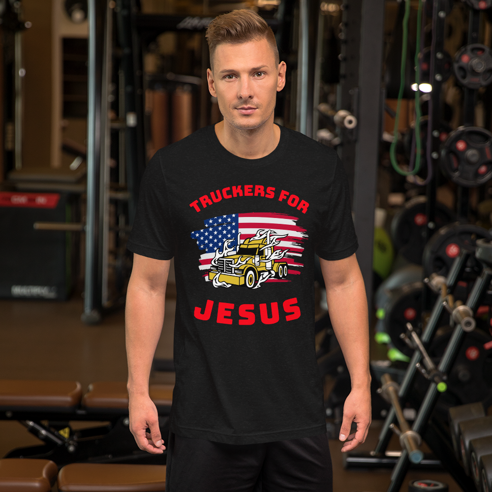 American Trucker, Truckers for Jesus GR, Trucker t shirt, Industry Clothing, Unisex t-shirt