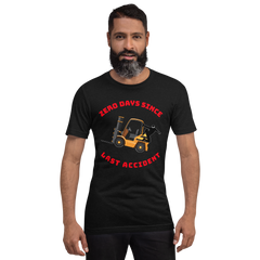 Forklift Ninja Zero Days Since Last Accident GR Unisex t-shirt