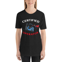 Forklift Superhero Certified Forklift Operator FNFWBR Unisex t-shirt