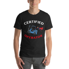 Forklift Superhero Certified Forklift Operator FNFWBR Unisex t-shirt