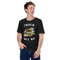 Trucker in Flames Truck Wit Me GW F Unisex t-shirt