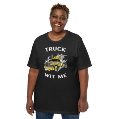 Trucker in Flames Truck Wit Me GW F Unisex t-shirt