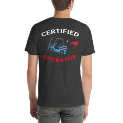 Forklift Superhero Certified Forklift Operator BNFWBR Unisex t-shirt