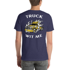 Trucker in Flames Truck Wit Me GW B Unisex t-shirt