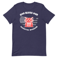 Trucker, God Bless Our Essential Workers RW, Industry Clothing
