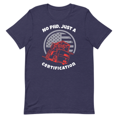 Forklift, No PHD, Just a Forklift Certification RW, Industry Clothing, Unisex t-shirt