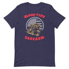 Forklift, Blood Type Sarcasm GR, Industry Clothing, Unisex t-shirt