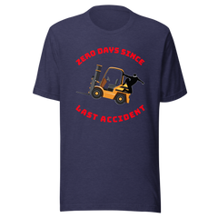 Forklift Ninja Zero Days Since Last Accident GR Unisex t-shirt