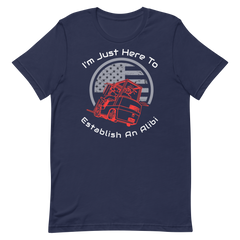 Forklift, I'm Just Here to Establish an Alibi RW, Industry Clothing, Unisex t-shirt