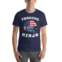 Forklift Spider, Forking Ninja BW, Forklift t shirt, Unisex t-shirt