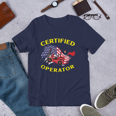 Forklift Super Certified Forklift Operator 1FRY Unisex t-shirt