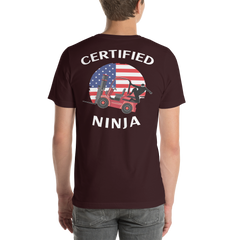 Certified Forklift Ninja BFRW Unisex t-shirt