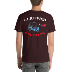 Forklift Superhero Certified Forklift Operator BNFWBR Unisex t-shirt