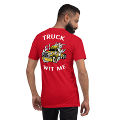 Trucker in Flames Truck Wit Me GW B Unisex t-shirt