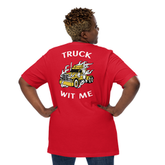 Trucker in Flames Truck Wit Me GW B Unisex t-shirt