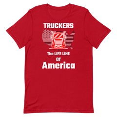 Truckers the Life Line of America RW, Industry Clothing, Unisex t-shirt