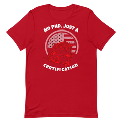 Forklift, No PHD, Just a Forking Certification RW, Industry Clothing, Unisex t-shirt