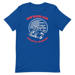 Forklift, God Bless Our Essential Workers WR, Industry Clothing, Unisex t-shirt