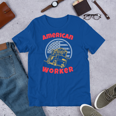 Forklift American Worker GR, Industry Clothing, Unisex t-shirt