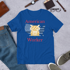 Trucker American Worker GR, Industry Worker, Unisex t-shirt