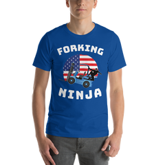 Forklift Spider, Forking Ninja BW, Forklift t shirt, Unisex t-shirt